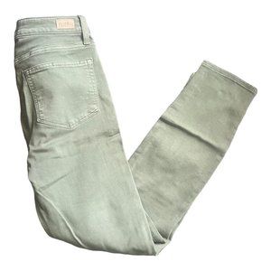Paige Light Green Cropped Jeans, Size 27